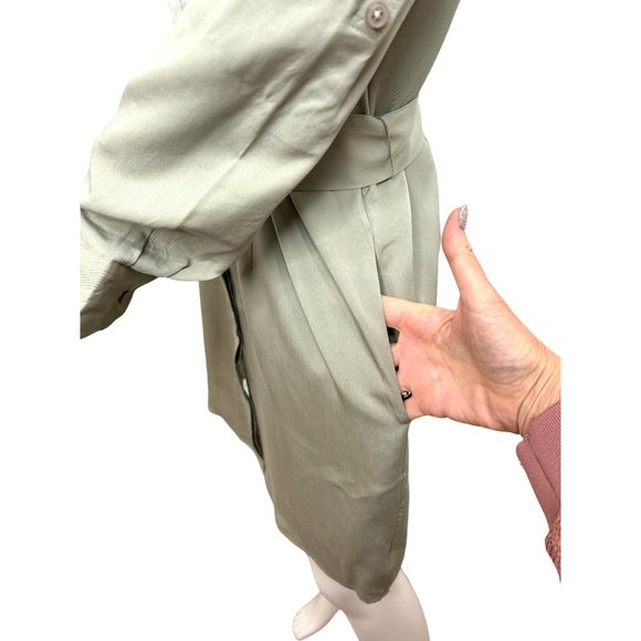 UNTUCKit USA For Her Women’s Dress 8 Button Down Tie Belt Band Collar Pockets - Picture 10 of 15